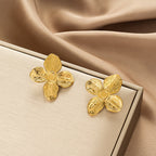 Stainless steel Flower  shape Earrings Anti tarnish and Anti Allergic 18 k gold plated Superior Quality products