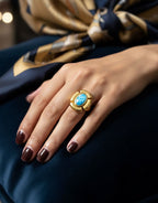 Statement finger rings for women Material:- Stainless steel Colour:- GoldAnti tarnish and Anti Allergic Superior Quality products
