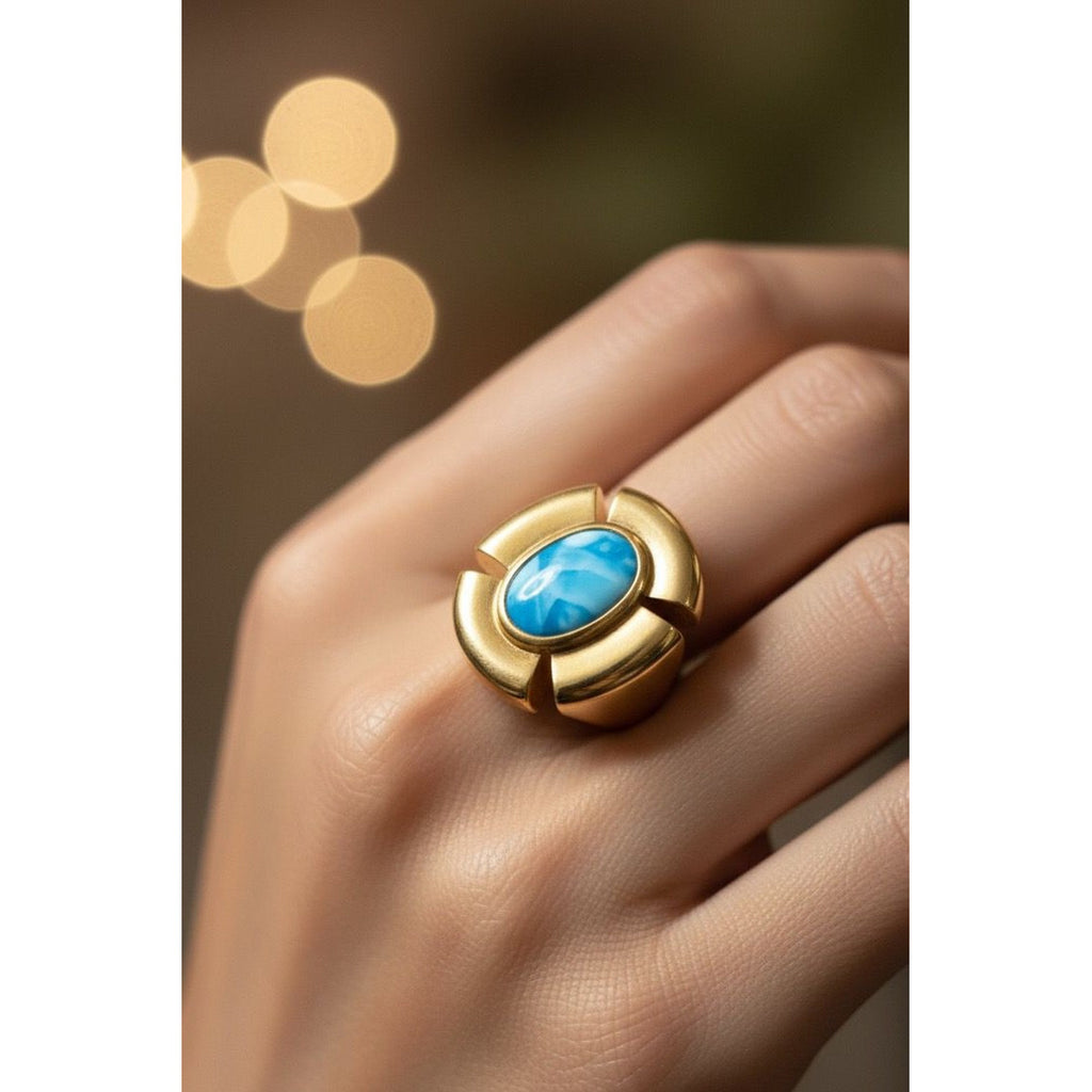 Statement finger rings for women Material:- Stainless steel Colour:- GoldAnti tarnish and Anti Allergic Superior Quality products