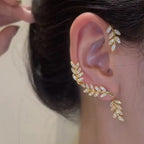 Hot selling Ear Clips for Women Colour:- Gold Material:- Copper+ Zircon stones Anti tarnish and Anti Allergic For 1 ear only , 1 piece
