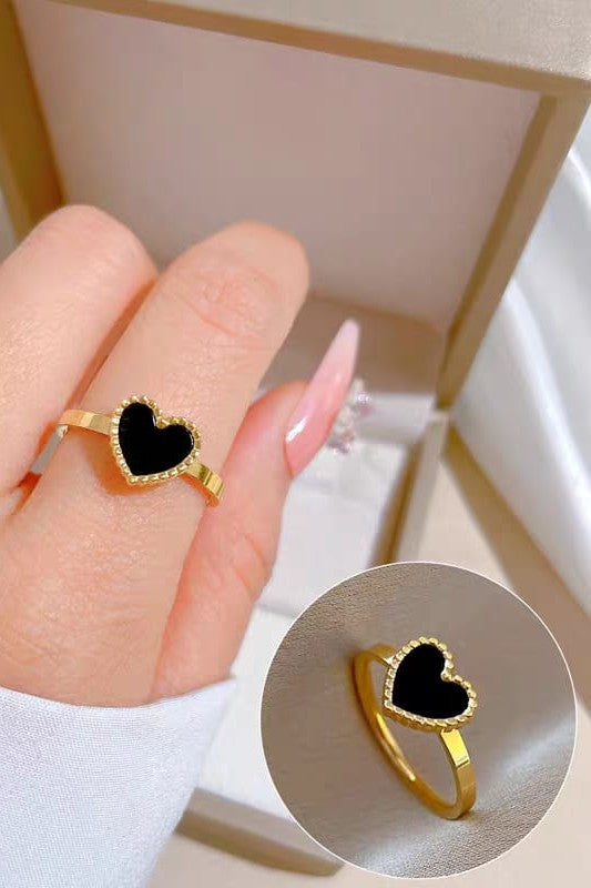heart shaped rings