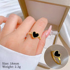 heart shaped rings