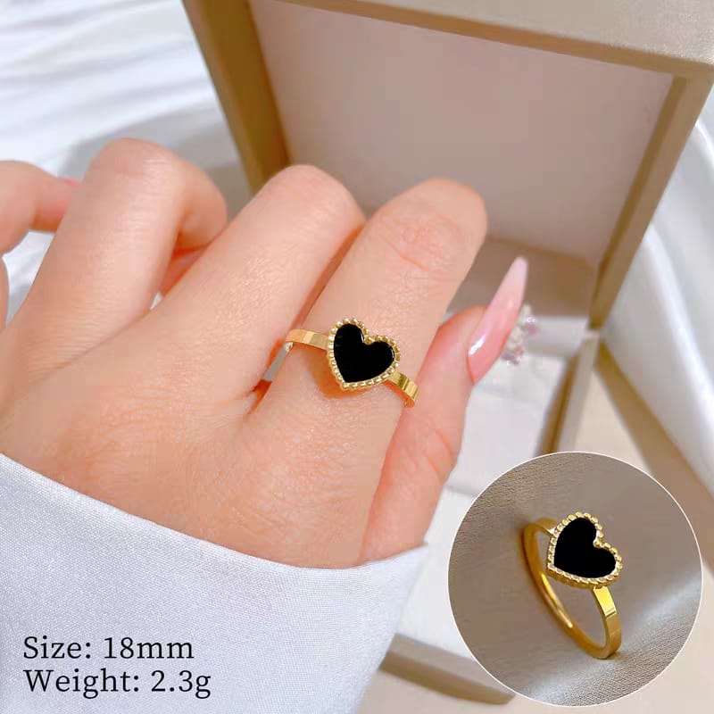 heart shaped rings