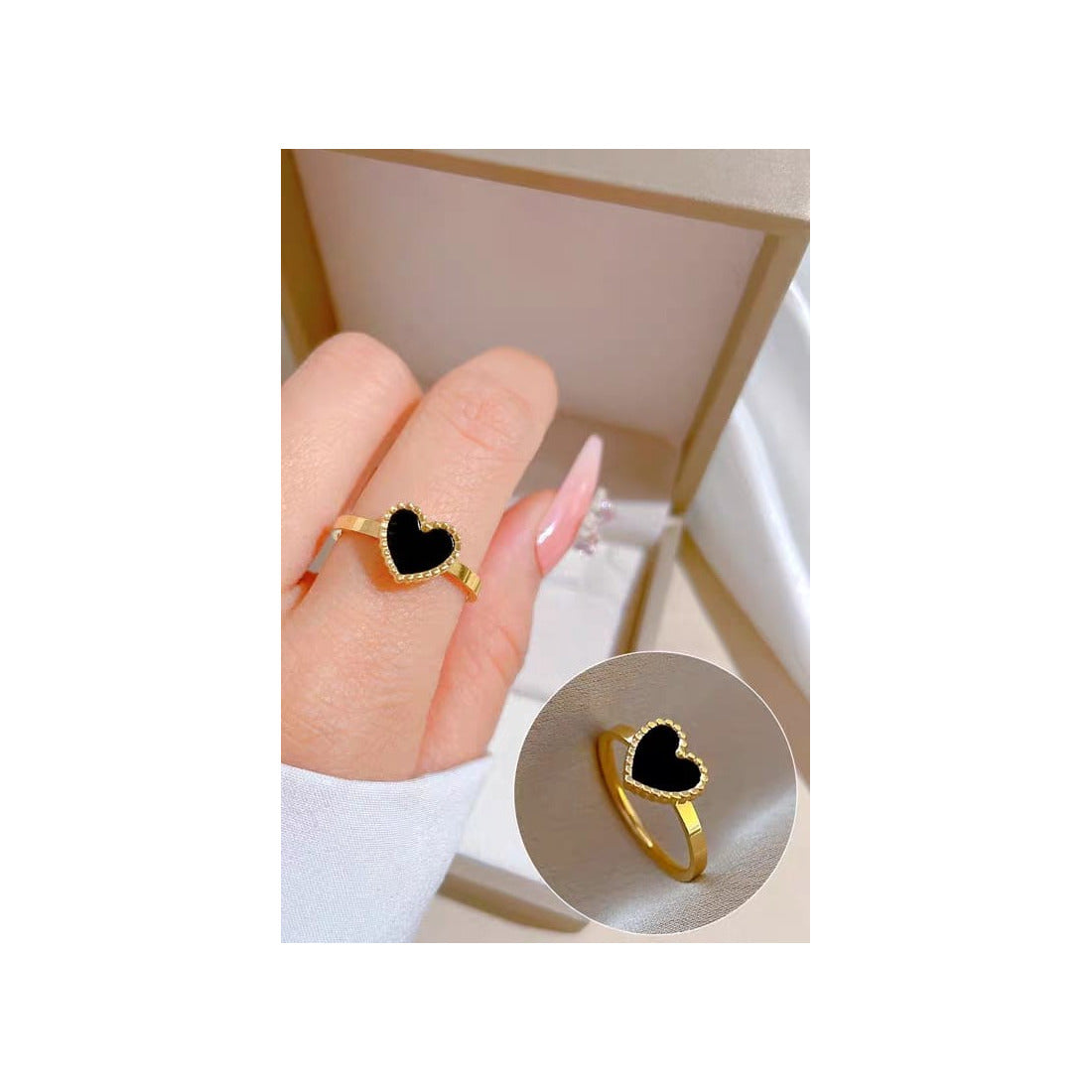 heart shaped rings