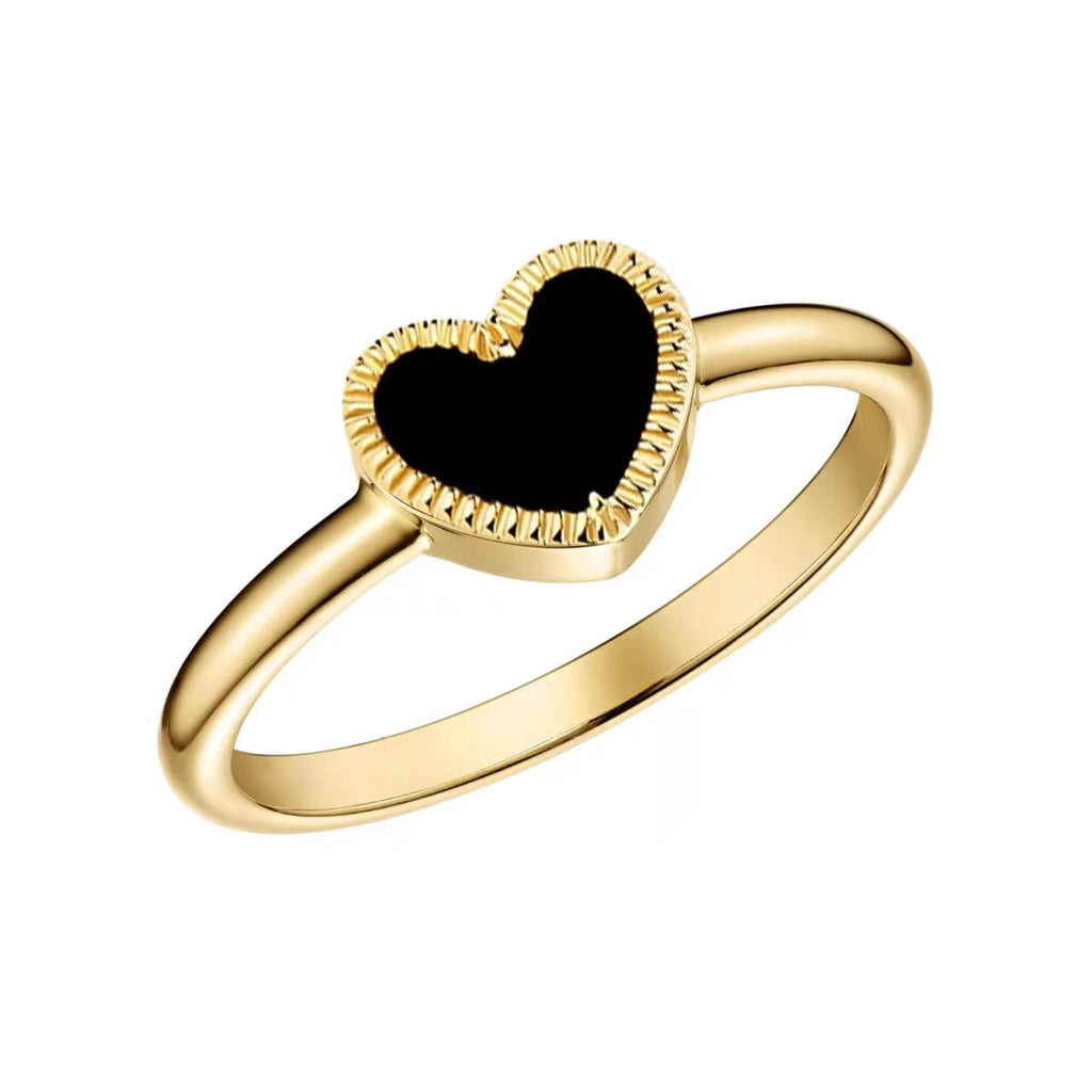 heart shaped rings