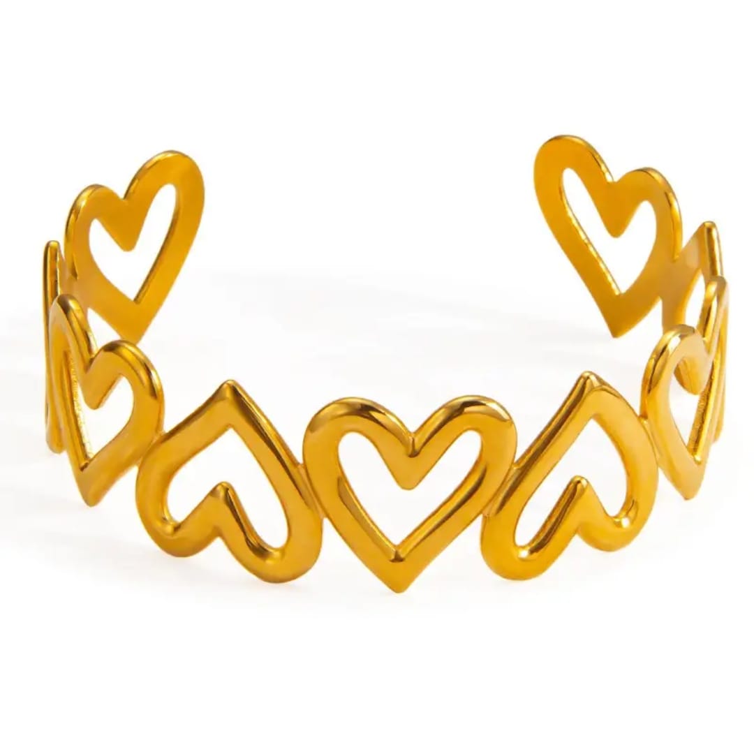 Stainless steel bracelet for women Hot selling designsAnti Tarnish and Anti allergic material 18 k gold plated with titanium material