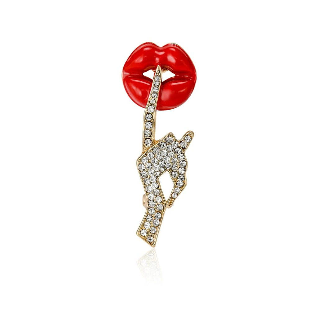 Exclusive design brooch Unisex style Colour:- As per photo Material:- Alloy copper+ Zircon stones Anti tarnish and Anti allergic