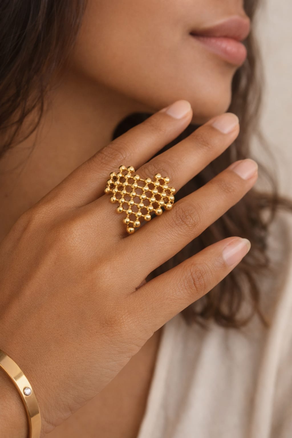 Stainless steel statement rings for women