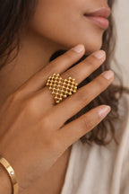 Stainless steel statement rings for women