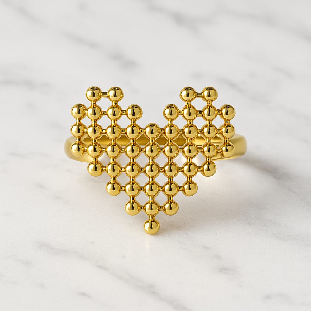 Stainless steel statement rings for women