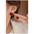 Women's hot selling ear studs Colour:- Red wine Anti tarnish and Anti Allergic Superior Quality products
