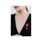 Brooches unisex style Leaf shaped