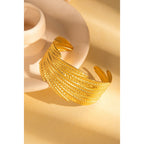 Anti Tarnish women bracelets Colour:- Gold Material:- SteelSuperior Quality products