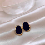 Black Enamel beautiful studs