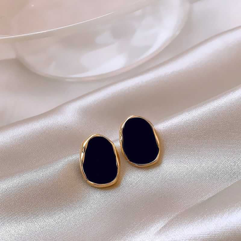 Black Enamel beautiful studs