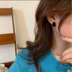 Black Enamel beautiful studs