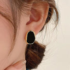 Black Enamel beautiful studs