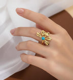 Stainless steel statement rings Anti tarnish and Anti Allergic Superior Quality products