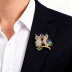 Owl shaped Brooch Unisex style Anti tarnish and Anti Allergic Superior Quality products