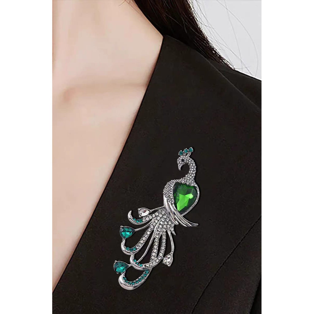 Peacock shape broochesUnisex style