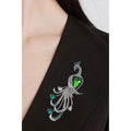 Peacock shape broochesUnisex style