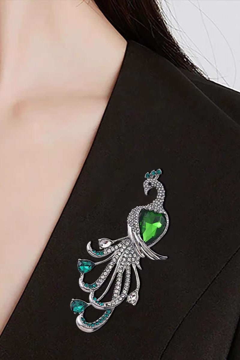 Peacock shape broochesUnisex style