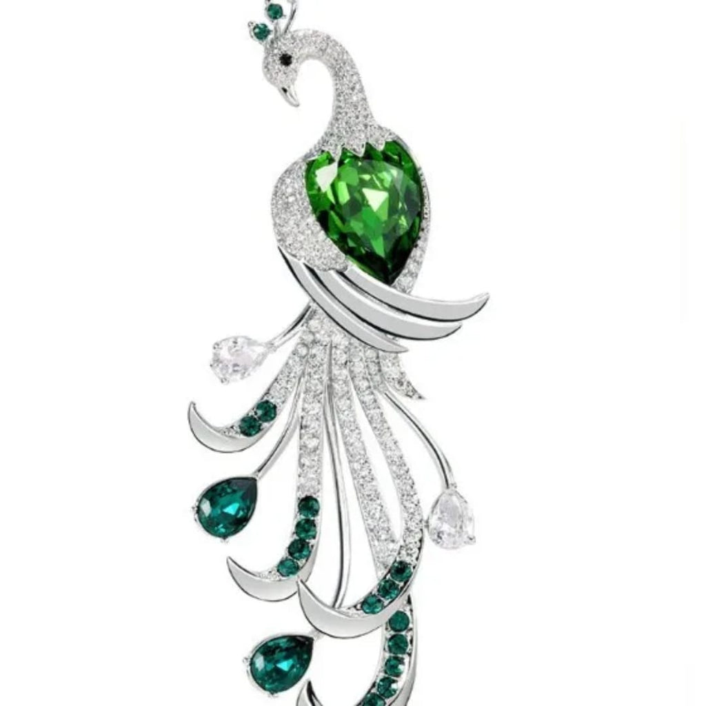 Peacock shape broochesUnisex style