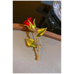 Flower brooch, unisex style Material:- Copper Alloy Anti Tarnish material