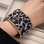 Leopard print bracelet for women
