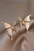 Butterfly ear studs for women