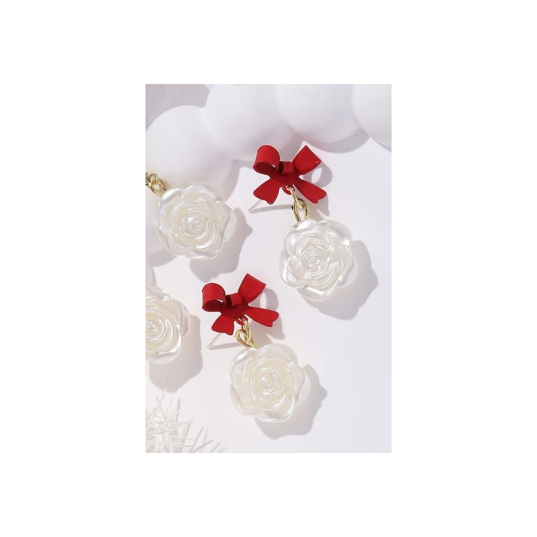Flower and bow Earings for women