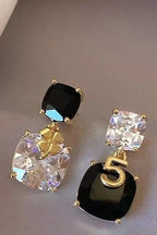 Crystal Earrings for women Color:- Same as photo Material:- Crystal+ Alloy copper Anti tarnish earrings