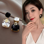 Crystal Earrings for women Color:- Same as photo Material:- Crystal+ Alloy copper Anti tarnish earrings