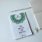 Plantable Notebook | Handmade Recycled Paper | Seed Cover Notepad | A5 Eco Friendly Notebook