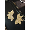 Leafy earrings for women Big Size, Premium Quality Colour:- Gold Electroplating Material:- Zinc Pls check real video for better look