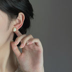 Trending creamy gold studs for women Colour:- Same as photoAnti tarnish earrings Material:- Copper