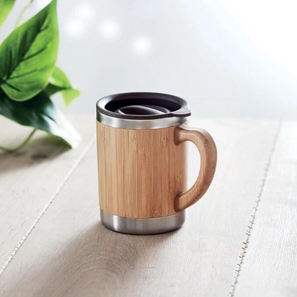 Bamboo Mug – Stainless Steel Tumbler, Leak-Proof & Durable - The Bamboo Bae