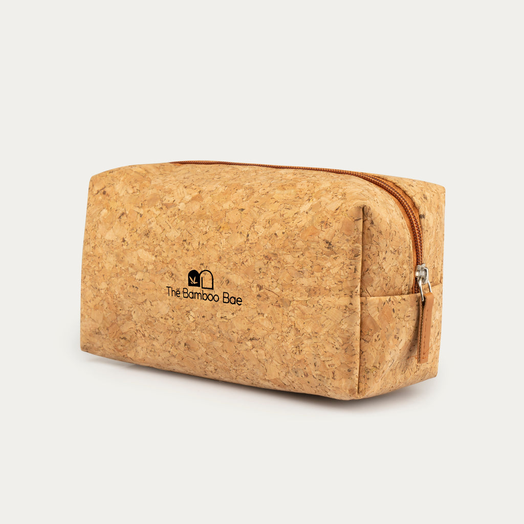 Cork Pouch Bag | Eco Friendly Travel Kit | Cork Toiletry Bag | Sustainable Makeup Bag