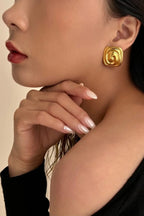 Stainless steel Earrings for women Hot selling and trending design Anti Tarnish and Anti Allergic Superior Quality 18 k gold plated plated