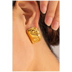 Stainless steel Earrings foe Women18 k gold plated Anti tarnish and Anti Allergic Superior Quality