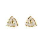 Anti tarnish Geometrical shape Ear studs