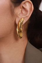 Stainless steel earrings for womenColor :- Gold18 k gold plated Anti tarnish and Anti Allergic Superior Quality jewellery
