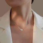 Swallow bird pendant Necklace with Diamonds