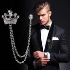 Crown shape brooch Unisex style, Anti Tarnish material