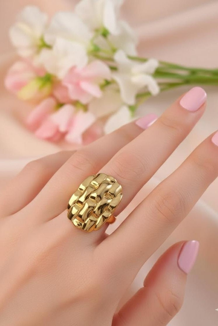 Stainless steel statement rings for women
