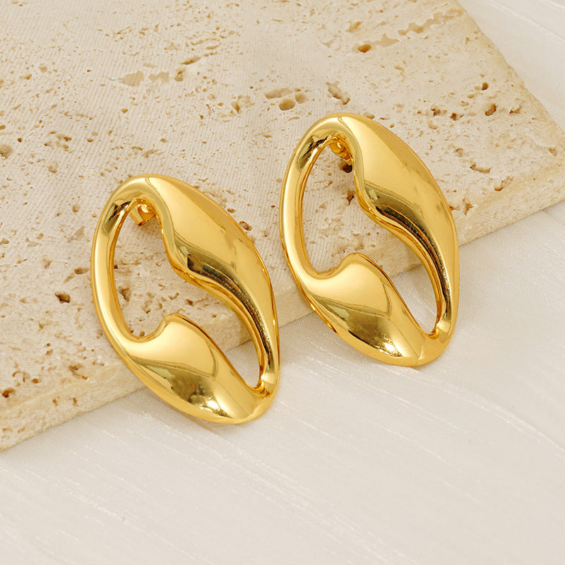 Stainless steel Earrings for women Anti tarnish and Anti Allergic Colour:- Gold 18 k gold plated with superior Quality