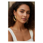 Stainless steel Earrings for women Anti tarnish and Anti Allergic Colour:- Gold 18 k gold plated with superior Quality