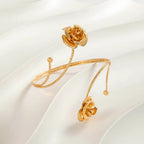 Flower shape Armlet for girls Colour:- GoldAnti tarnish material Anti allergic Material:- Copper Alloy