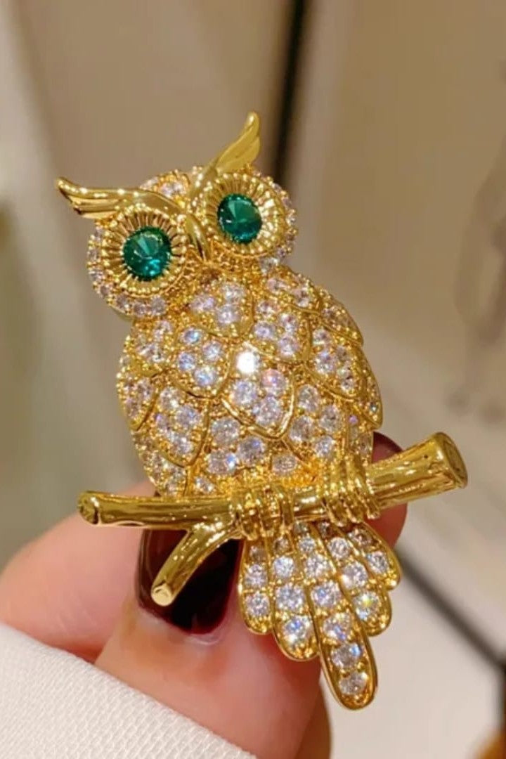 Owl shaped Brooch Unisex style