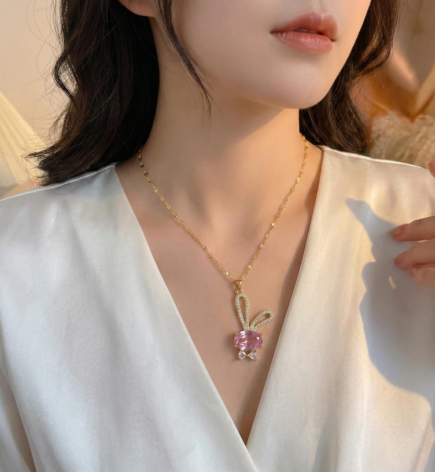 Cute rabbit style Necklace for women Anti Tarnish and Anti Allergic Material:- Stainless steel Superior Quality products